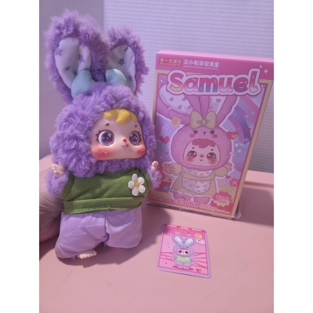 Special eyes Samuel Rainbow Rabbit Baby. Purple confirmed w/box